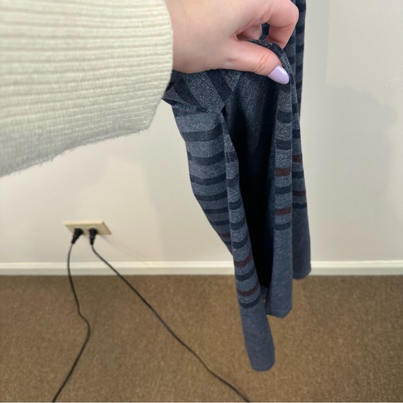 Sundry Racerback Stripe Dress Maxi Length Gray Blue Size XS (Sundry 0) - Picture 5 of 7